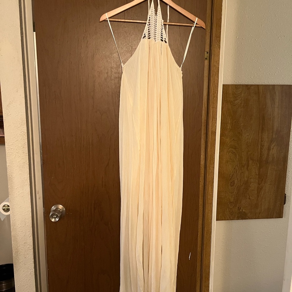 Long white dress. Never worn. Pictures don’t do this dress justice.